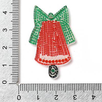 Christmas Theme Double-sided Printed Acrylic Pendants OACR-D013-01G-1