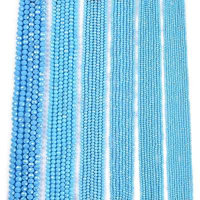 Electroplate Glass Beads Strands EGLA-A044-P8mm-A08-1