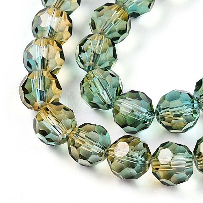 Baking Paint Transparent Glass Beads X1-DGLA-A035-T10mm-A08-1