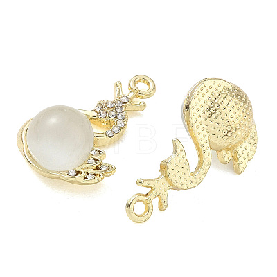 Alloy Rhinestone Pendants FIND-D044-22G-04-1