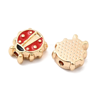 Brass Enamel Beads KK-A277-18G-1