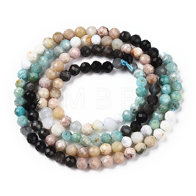 Natural Mixed Gemstone Beads Strands G-D080-A01-02-03-1