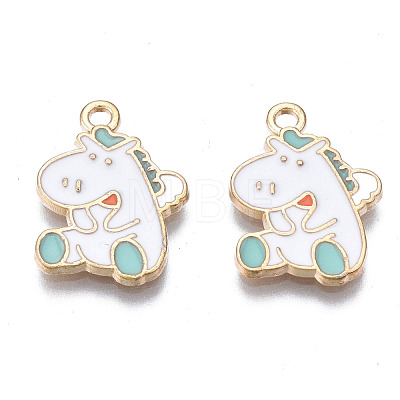 Alloy Enamel Pendants ENAM-T016-20-RS-1