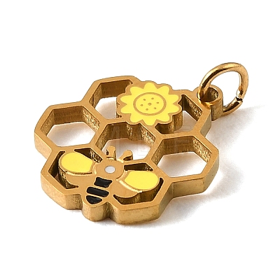 304 Stainless Steel with Enamel Pendants SA-CBAAF93-G05-1