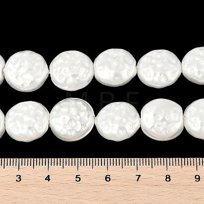 Electroplated Shell Pearl Beads Strands BSHE-Z007-02B-1