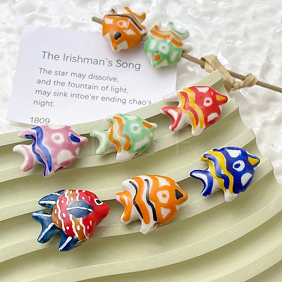 Handmade Porcelain Beads PW-WG52263-M-1