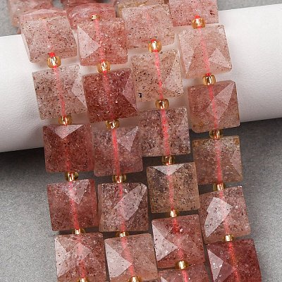 Natural Strawberry Quartz Beads Strands G-F839-A07-01-1