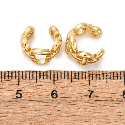 Brass Cuff Earrings EJEW-G445-03G-1