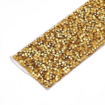 Glitter Resin Hotfix Rhinestone(Hot Melt Adhesive On The Back) OCOR-TA0002-03-01-40mm-1