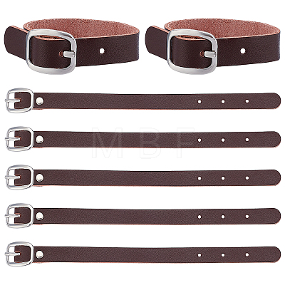 Cowhide Leather Watch Band Strap AJEW-WH0258-251B-1