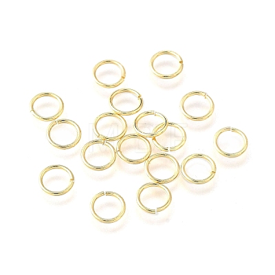 Brass Open Jump Rings KK-V007-004G-10-1