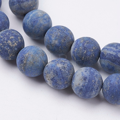 Natural Lapis Lazuli Beads Strands G-J376-52-8mm-1