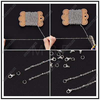 DIY Chain Necklaces Making Kits DIY-SC0020-81-1
