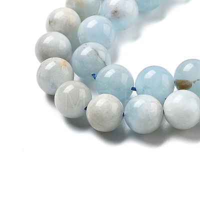 Natural Aquamarine Beads Strands G-R446-10mm-05-01-1