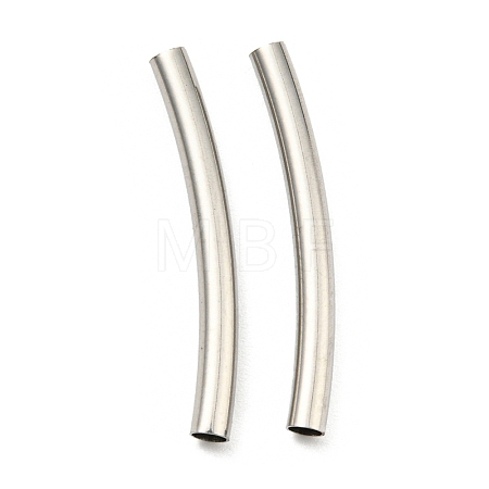 Non-Tarnish 304 Stainless Steel Tube Beads STAS-B047-27H-P-1