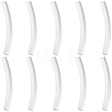 10Pcs Tube 925 Sterling Silver Beads STER-BBC0005-62-1