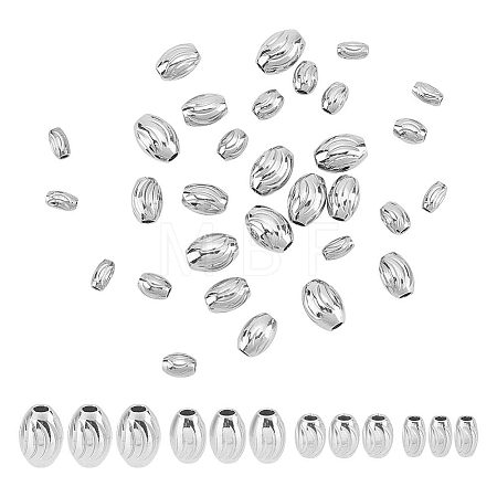 32Pcs 4 Style 201 Stainless Steel Beads STAS-UN0045-49-1
