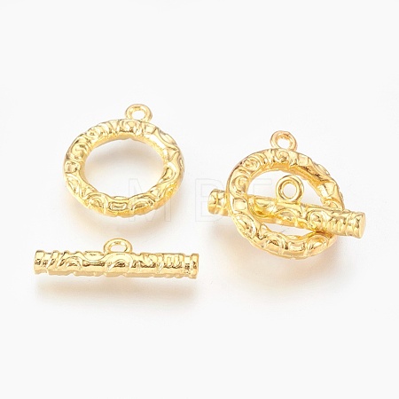 Alloy Ring Toggle Clasps PALLOY-J577-19G-1