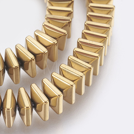 Electroplated Non-magnetic Synthetic Hematite Bead Strand G-E495-08D-1