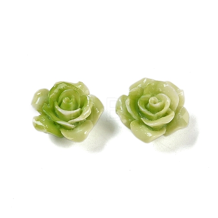 Synthetic Coral 3D Flower Rose Beads CORA-A005-14mm-23-1
