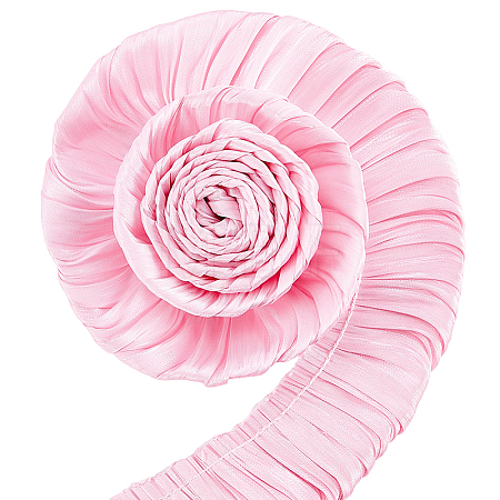 5M Double Layer Polyester Pleated Lace Ribbon OCOR-CY0003-97A-1