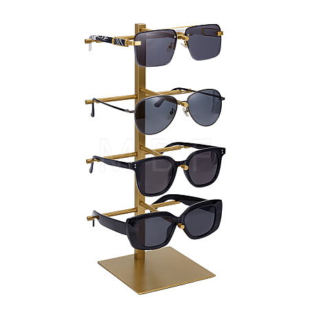 4-Tier 201 Stainless Steel Sunglasses Tower Display Stands ODIS-WH0086-221A-1