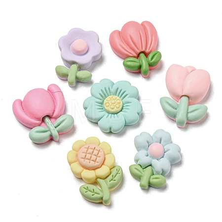 Opaque Resin Decoden Cabochons RESI-F052-A02-1
