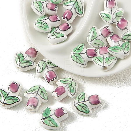 Handmade Porcelain Glazed Beads PW-WGF0CC5-04-1