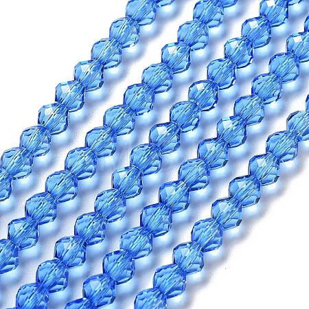Transparent Glass Beads Strands GLAA-A014-03G-1