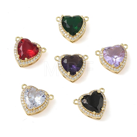 Brass Pave Cubic Zirconia Pendants KK-CBA74BF-01G-1