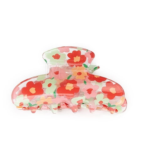 Flower PVC Claw Hair Clips PW-WG88AB0-05-1