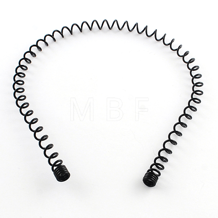 Hair Accessories Iron Wavy Hair Band Findings OHAR-Q043-03-1