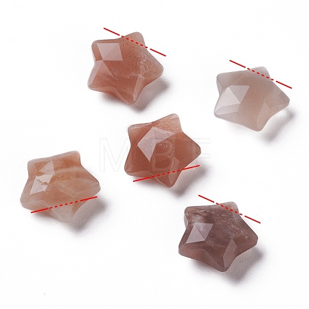 Natural Sunstone Charms X-G-H241-04B-1