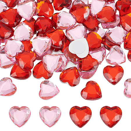 72Pcs 2 Colors Glass Rhinestone Cabochons RGLA-FG0001-22-1