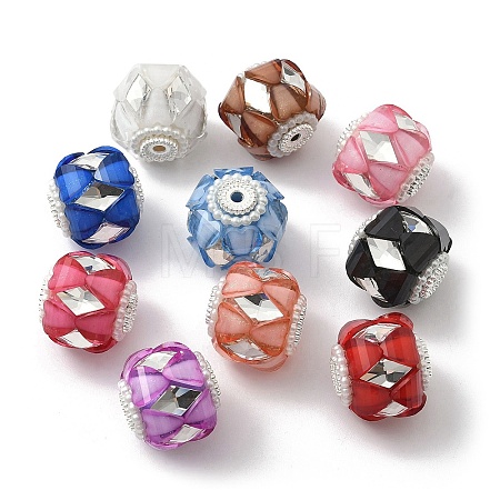 Transparent Acrylic Beads CLAY-NH0003-04S-1
