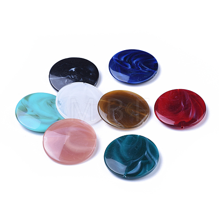 Acrylic Beads X-OACR-T008-01-M-1