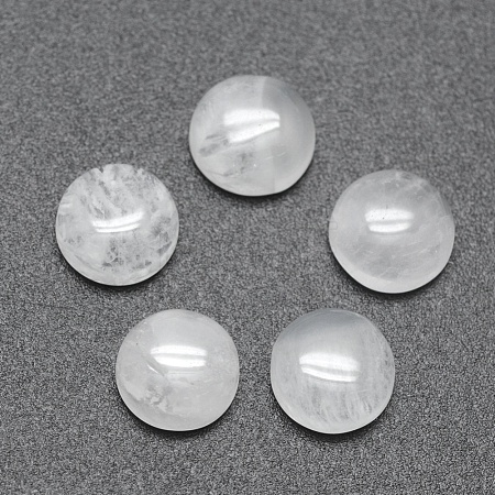 Natural Quartz Crystal Cabochons G-E492-H-09-1