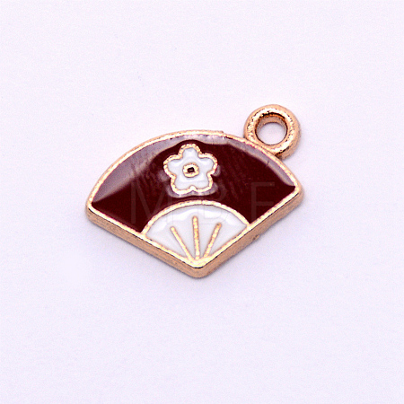 Alloy Enamel Pendants ENAM-WH0049-19G-1