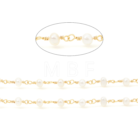 3.28 Feet Brass Handmade Beaded Chain X-CHC-I031-05A-1