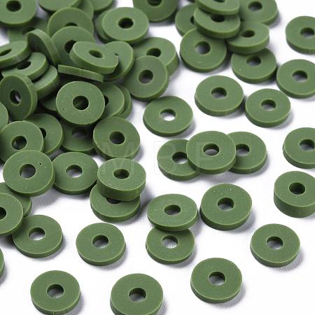Handmade Polymer Clay Beads CLAY-R067-6.0mm-B43-1