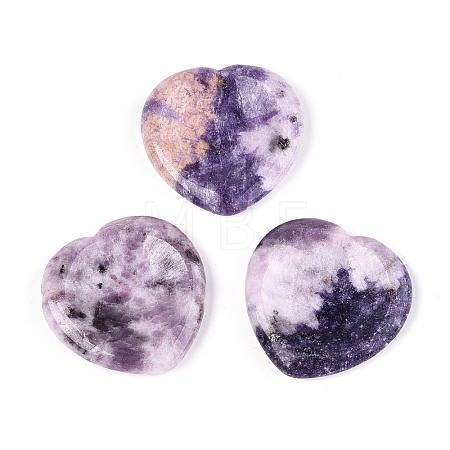 Natural Lepidolite Thumb Worry Stone G-N0325-01D-01-1