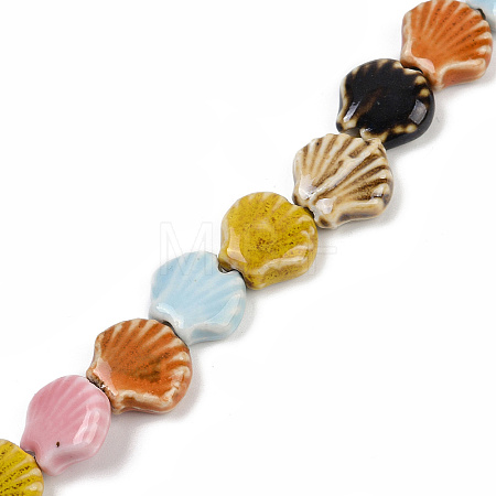 Handmade Porcelain Beads Strands PORC-Q002-01A-11-1