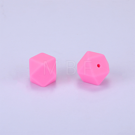 Hexagonal Silicone Focal Beads SI-JX0020A-89-1