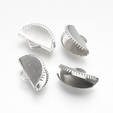 Iron Ribbon Crimp Ends X-IFIN-I026-02P-B-1