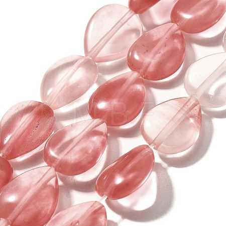Cherry Quartz Glass Beads Strands G-P561-B09-01-1