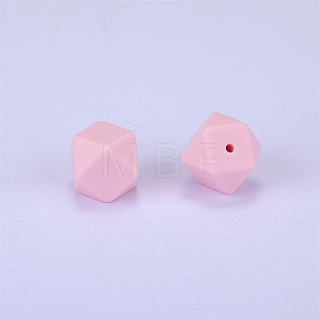 Hexagonal Silicone Focal Beads SI-JX0020A-87-1