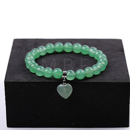 Natural Green Aventurine Stretch Bracelets ZS4670-8-1