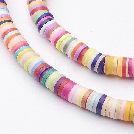 Handmade Polymer Clay Beads CLAY-R067-5.0mm-M1-1