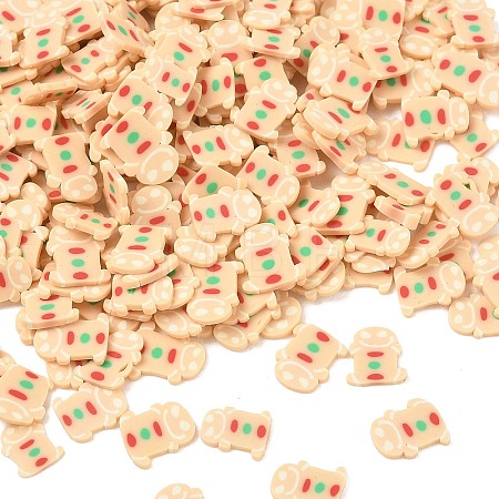 Christmas Handmade Polymer Clay Cabochons PY-CBA2910-01A-1