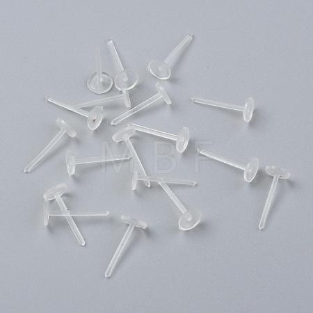 Eco-Friendly Plastic Stud Earring Findings KY-F009-08-B-1